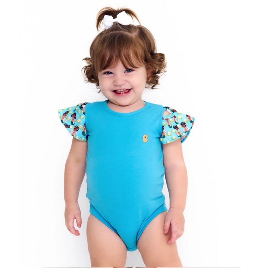 Body Infantil Bebê Estampa A Vida Secreta das Sereias - 3 a 18 meses - Lagoa Azul