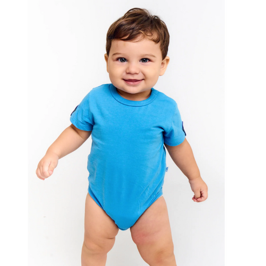 Body Infantil Bebê Menino Estampa Enfim, o verão – Tam. 3 a 18 meses – Indigo
