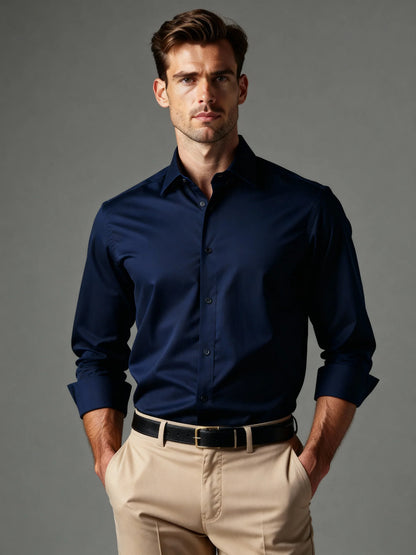Camisa Masculina Manga Longa Social Slim Premium