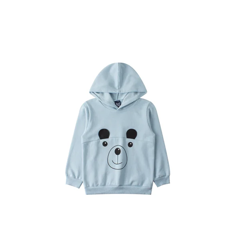 Moletom Infantil Masculino Urso Azul